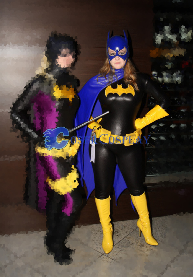 Batgirl Cosplay Costume Blue Cape